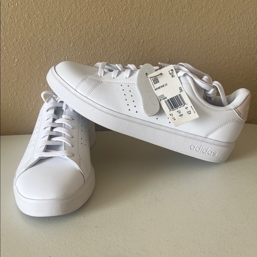 Adidas  Advantage 2.0 Classic White Sneakers - Picture 2 of 5